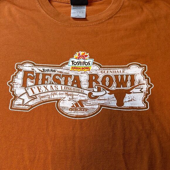 2009 Texas Longhorns Vs Ohio State Tostito Fiesta Bowl Adidas T-Shirt Size XL - Picture 5 of 8